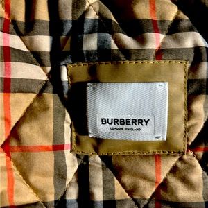Black cotton-blend Diamond Quilted Thermoregulated jacket from BURBERRY
